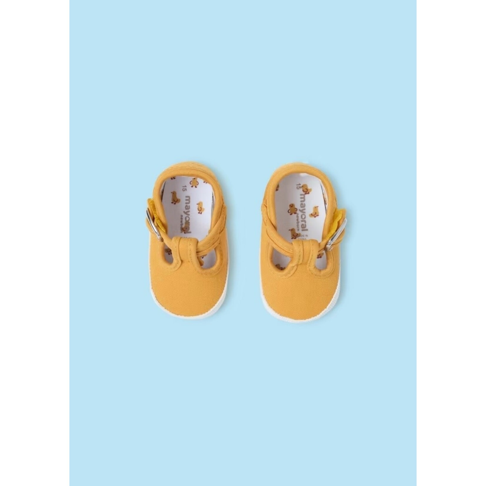 Mayoral MAYORAL - T-Strap Mary Jane Soft Sole Shoes - Duckling Yellow