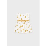 Mayoral MAYORAL - White Sleeveless Dress with All-Over Duckling Print