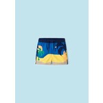 Mayoral MAYORAL - Swim Shorts with Beach and Palm Tree Print 'Yellow'