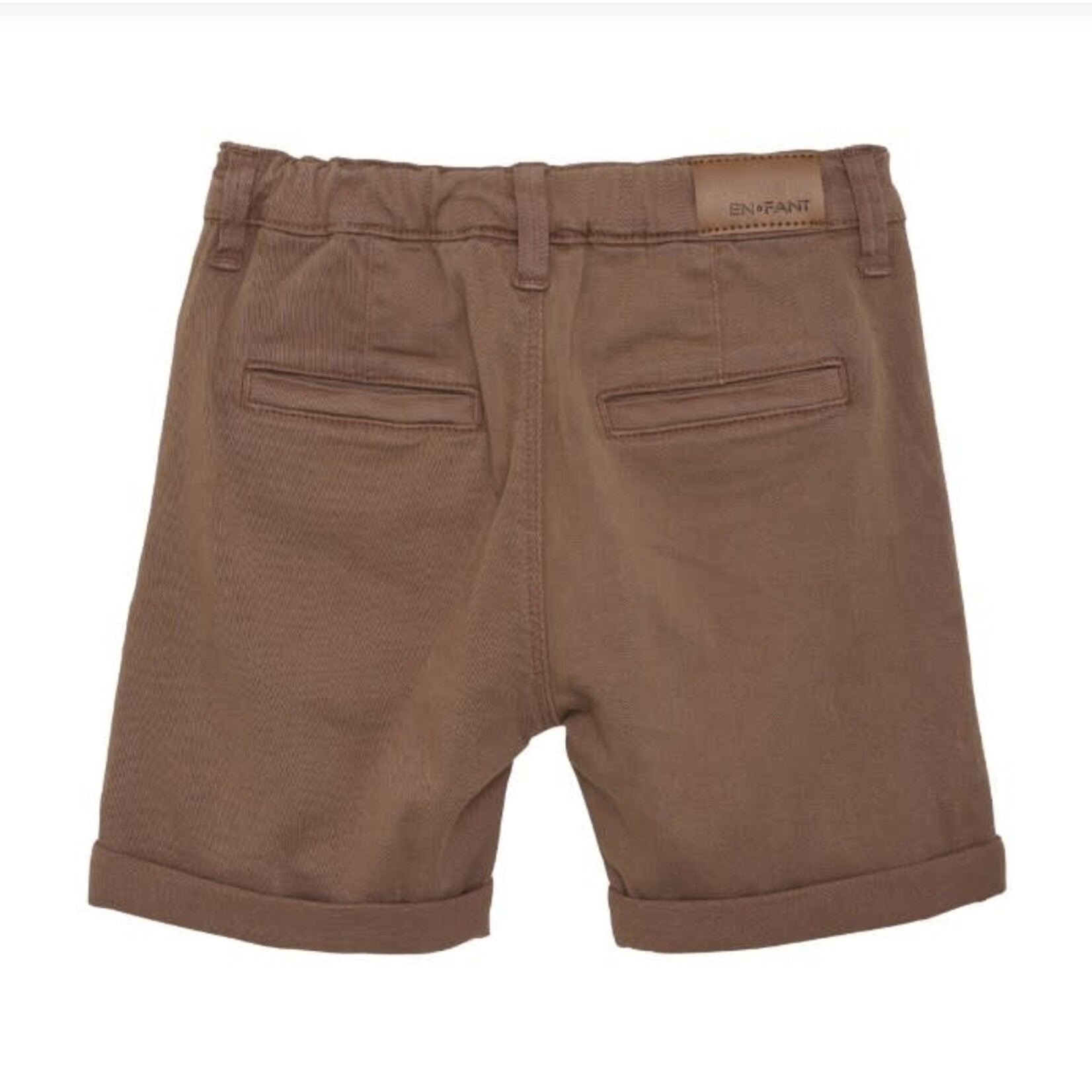 Enfant ENFANT - Brown canvas shorts with pockets