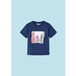Mayoral MAYORAL - T-shirt à manches courtes marine avec imprimé de monuments 'Vacay Mood'