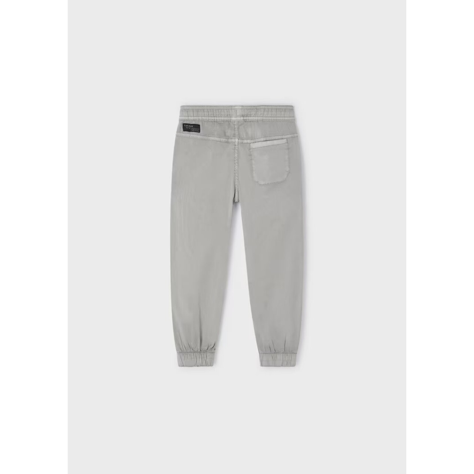 Mayoral MAYORAL - Light grey canvas pants with elasticated waist