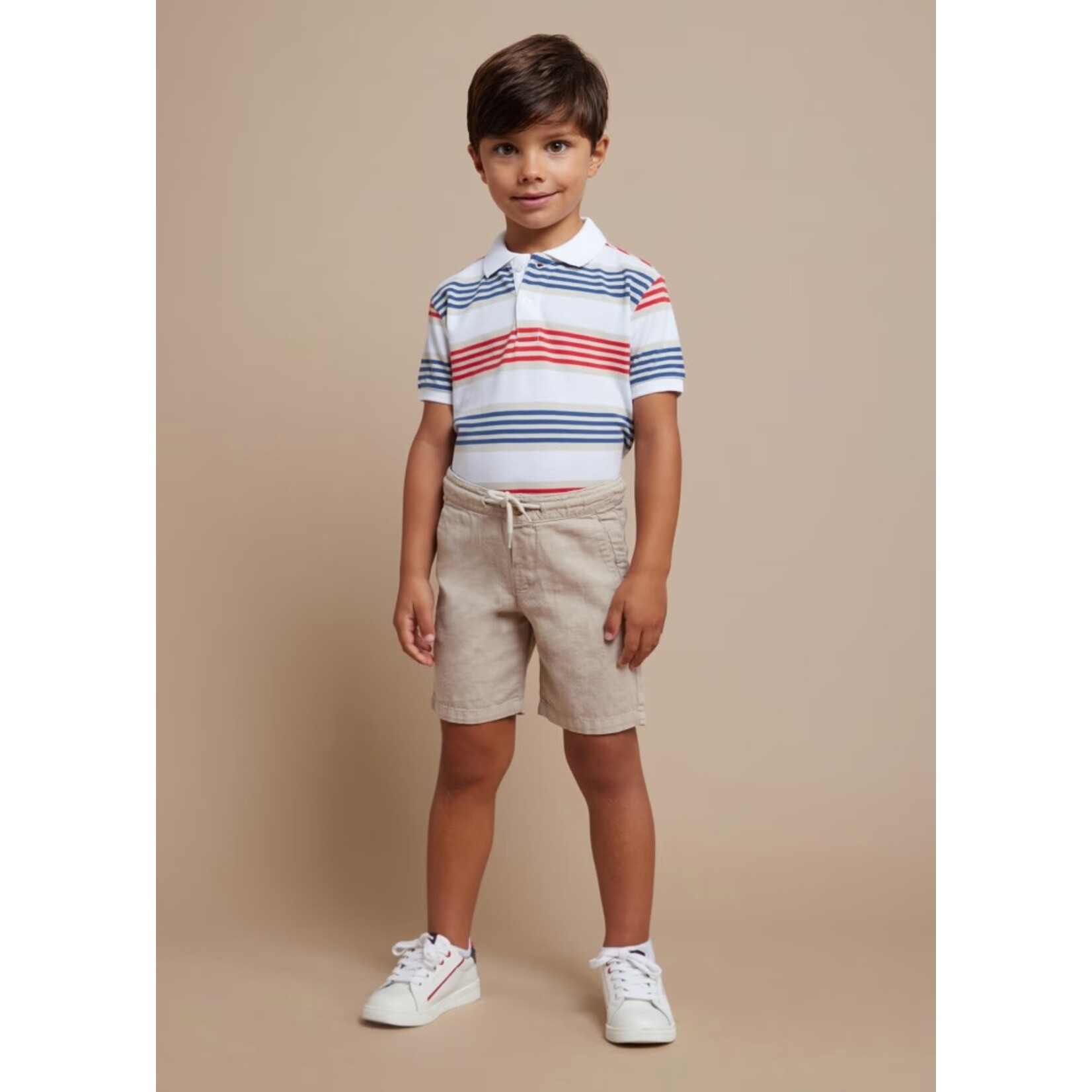 Mayoral MAYORAL - Linen and cotton shorts - Sand