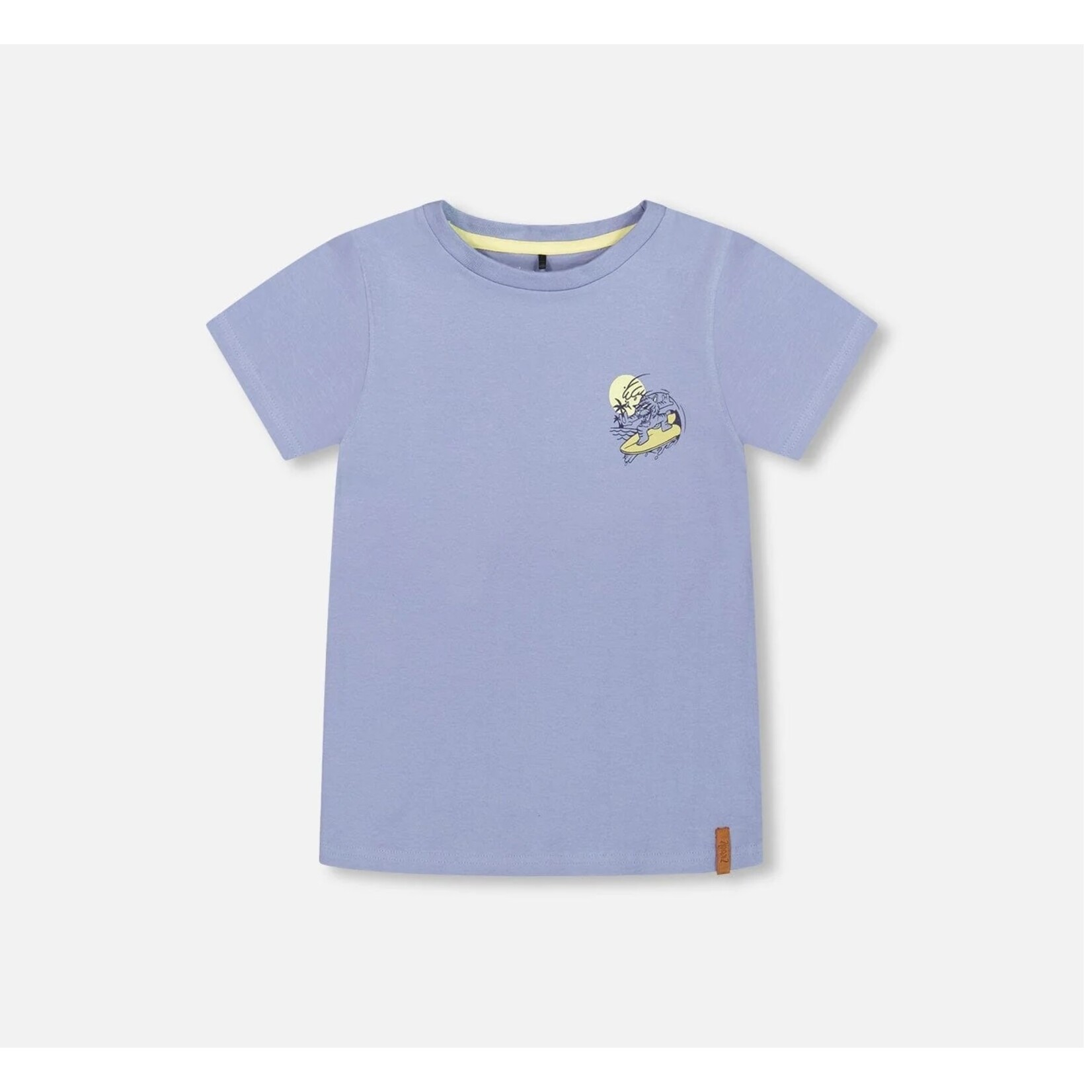 Deux par Deux DEUX PAR DEUX - T-Shirt Avec Imprimé Graphique Sur Le Devant Et Au Dos Bleu En Coton Biologique