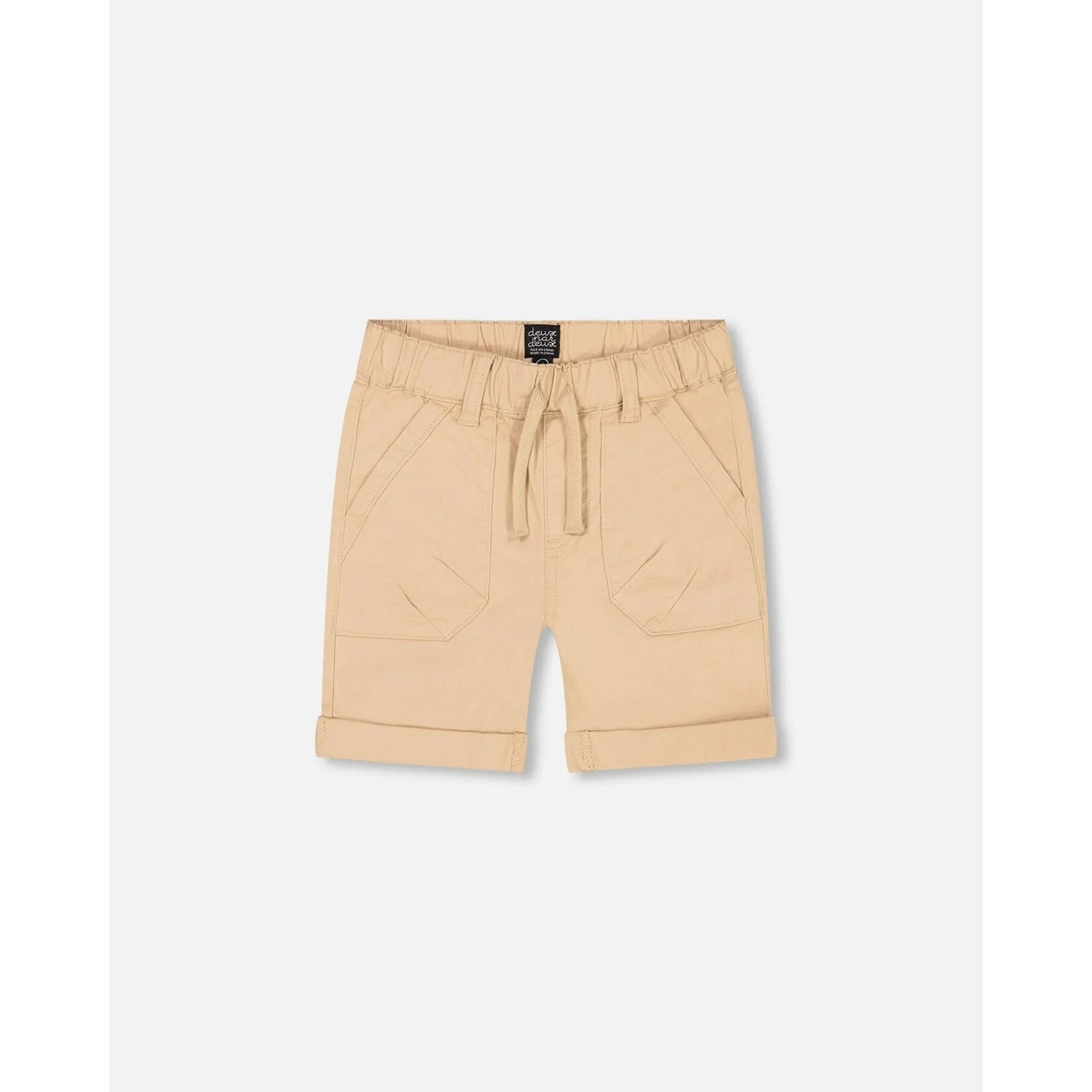 Deux par Deux DEUX PAR DEUX - Short beige en sergé extensible