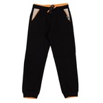 Nanö NANÖ - Black jogging pants with yellow bands 'Music festival'