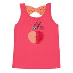 Nanö NANÖ - Fushia pink tank top with apple appliqué at front 'Pic-nic in the sun'