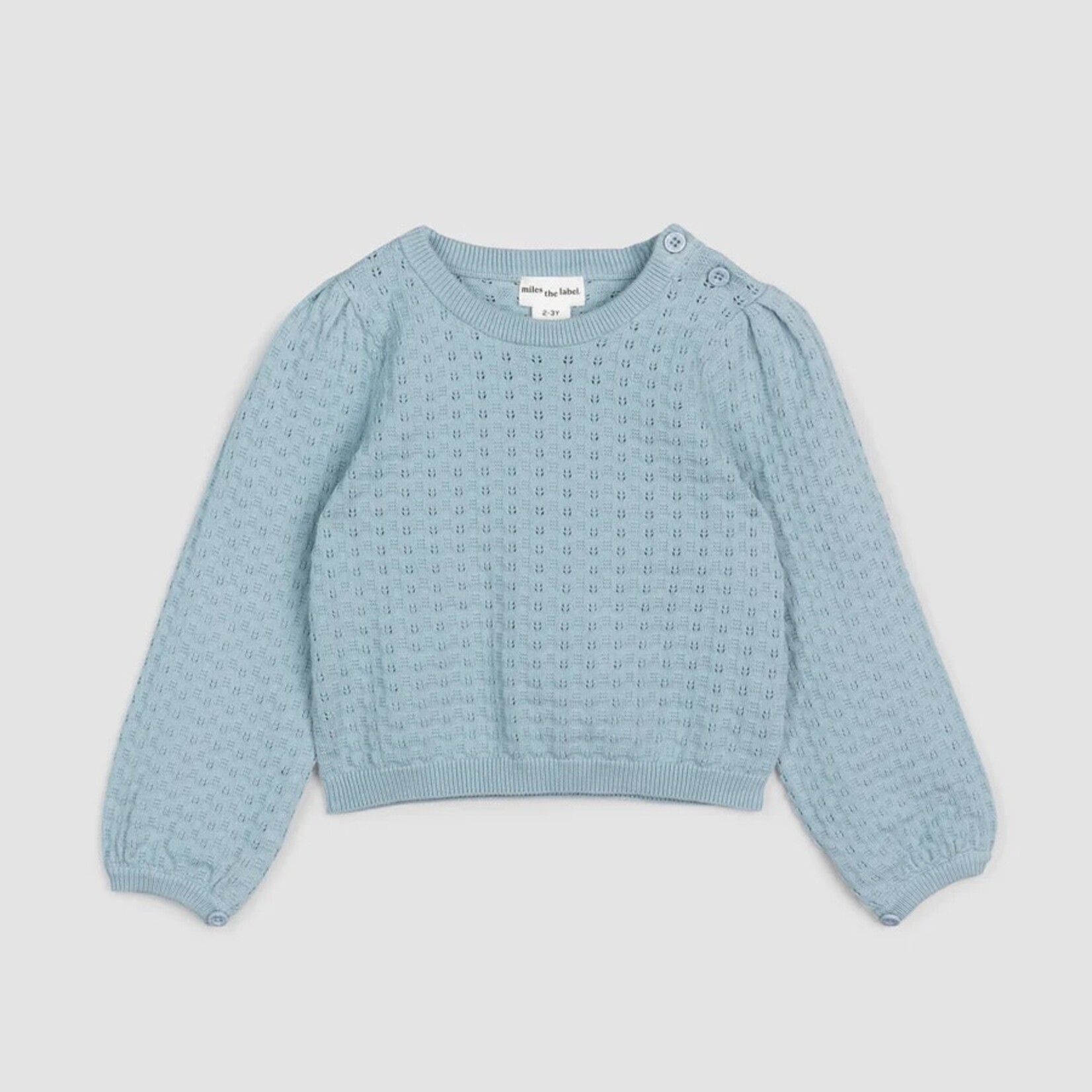 Miles the label MILES THE LABEL - Blue knit sweater