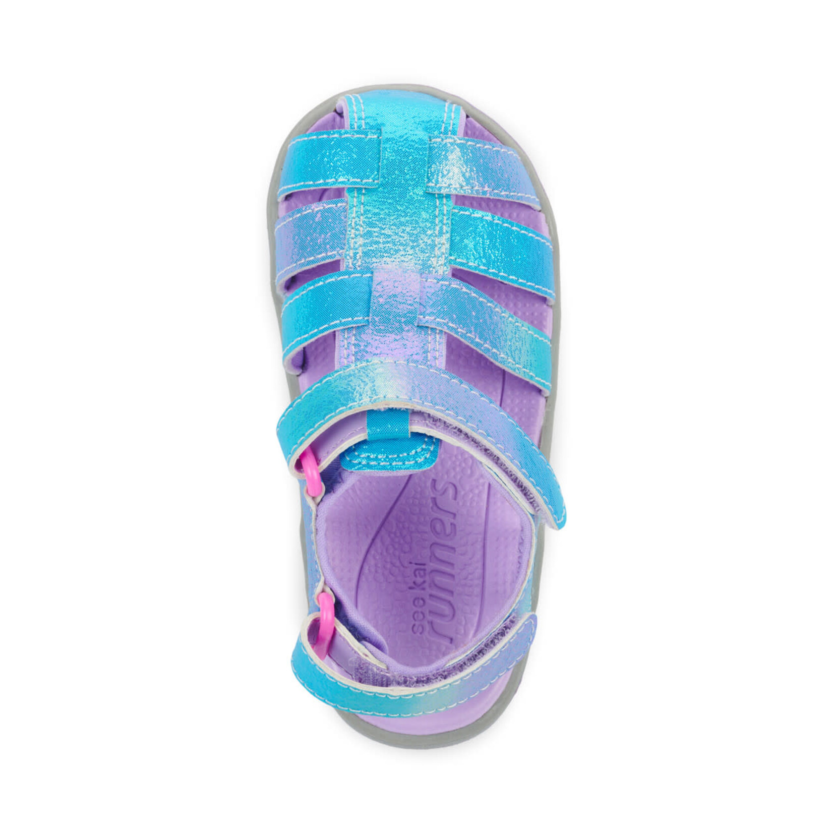 See Kai Run SEE KAI RUN - Closed-toe water resistant sandals 'Paley II - Blue / Lavender'
