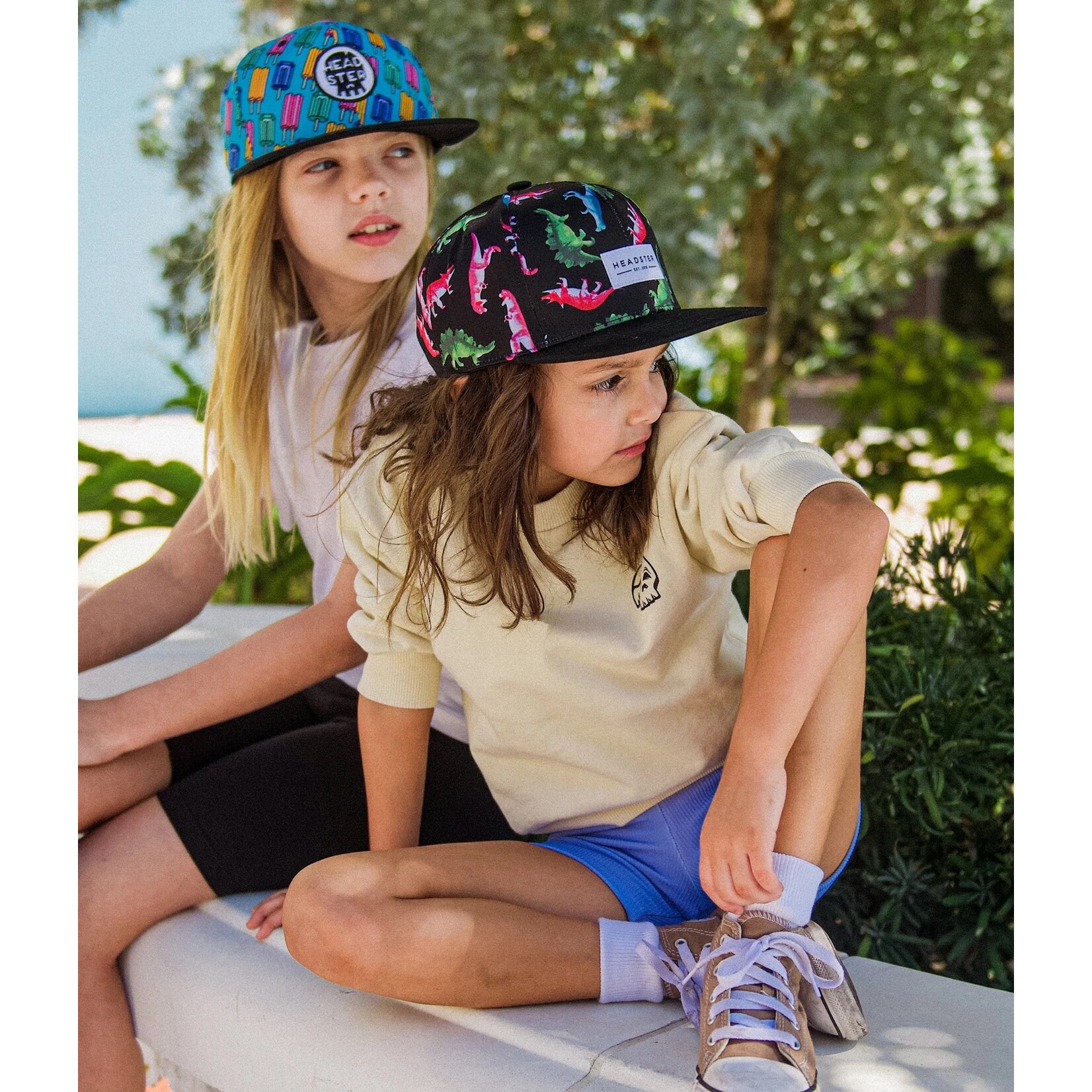 Headster Kids HEADSTER - Casquette Snapback 'Pop Neon - Bleu'