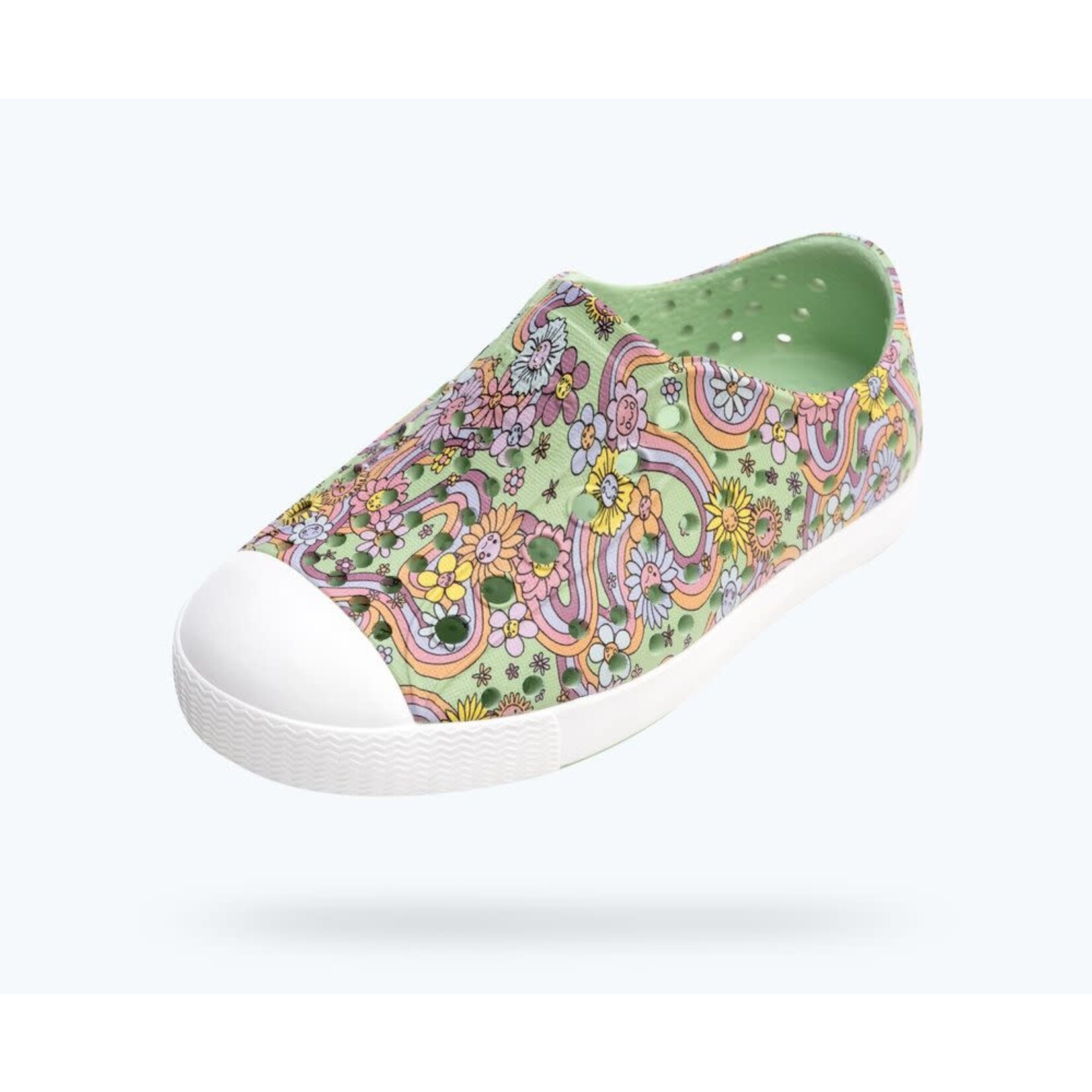 Native NATIVE - Slip-on water shoes/sandals 'Jefferson - Rain Floral/Shell White'