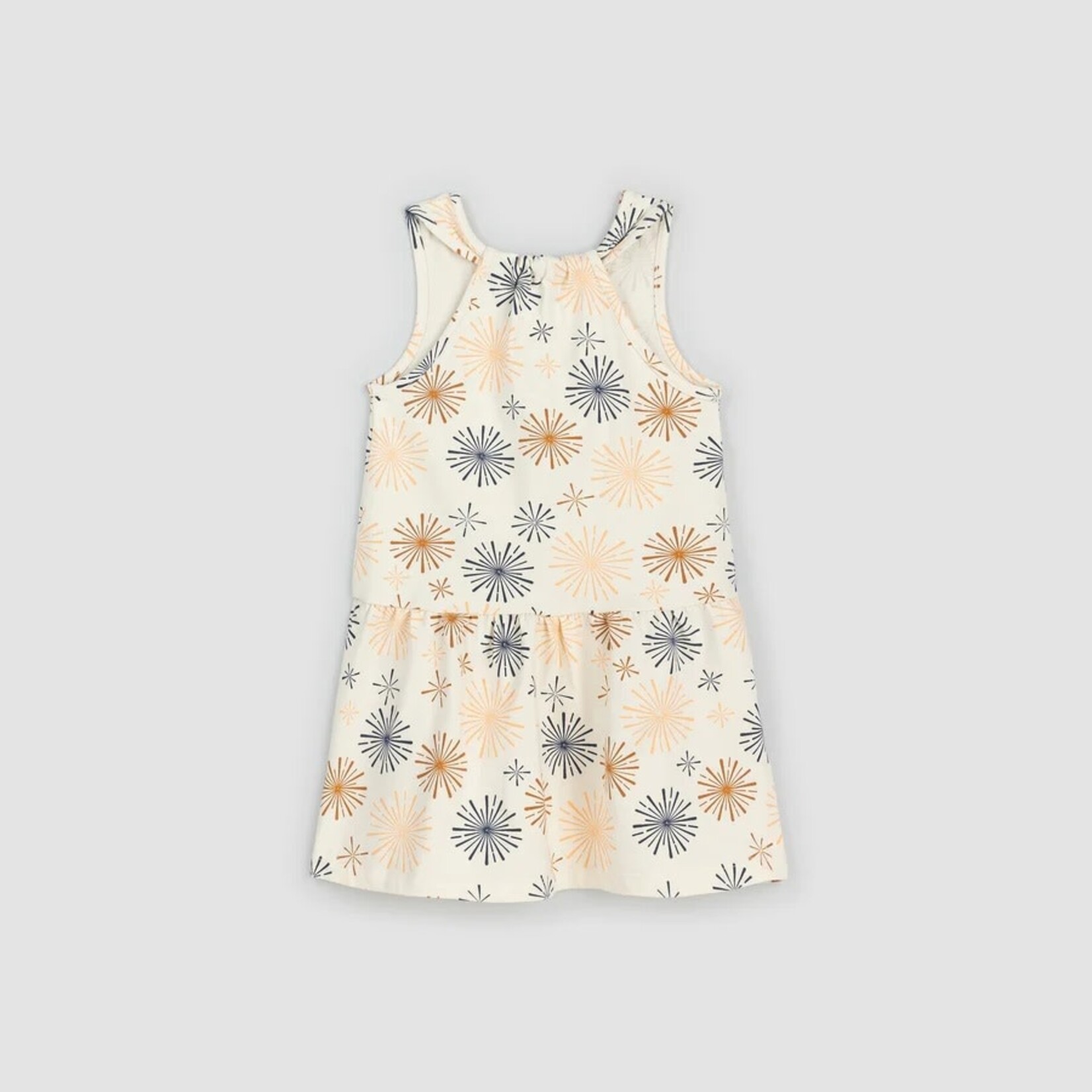 Miles the label MILES THE LABEL - Beige dress with fireworks print