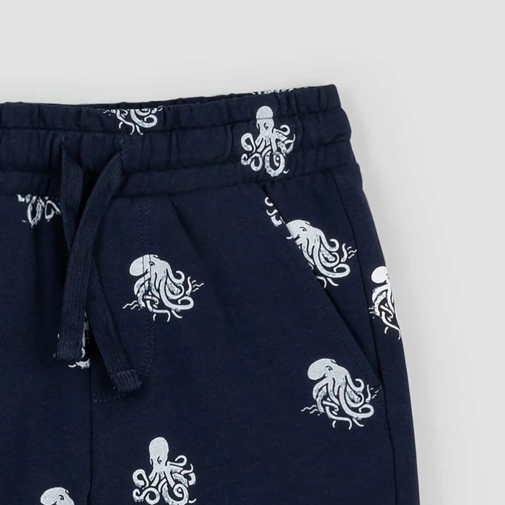 Miles the label MILES THE LABEL - Kraken Print on Navy Terry Shorts
