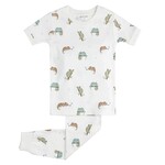 Petit Lem PETIT LEM - Off-white 'Chameleon' print short-sleeved pajamas set (2 pcs.)