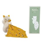 Kaloo KALOO - Doudou carrée  avec peluche - Chat jaune