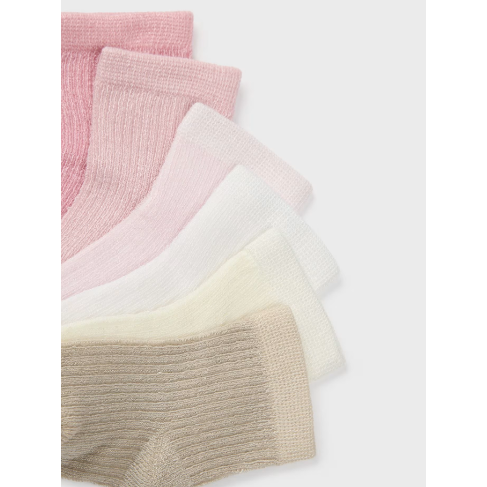 Mayoral MAYORAL - Set of pairs of baby socks 'Pink and cream'