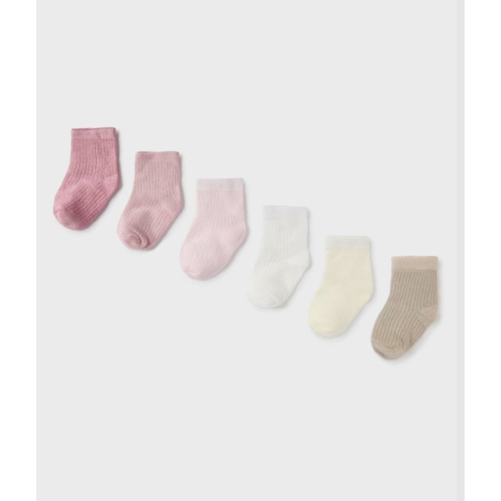Mayoral MAYORAL - Lot de 6 paires de chaussettes pour bébé 'Rose et crème'