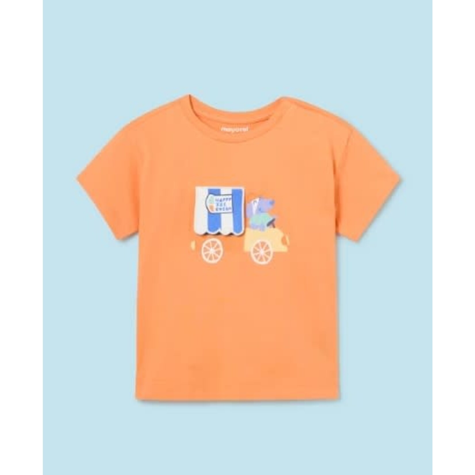 Mayoral MAYORAL - T-shirt interactif camion de crème-glacé `orange`