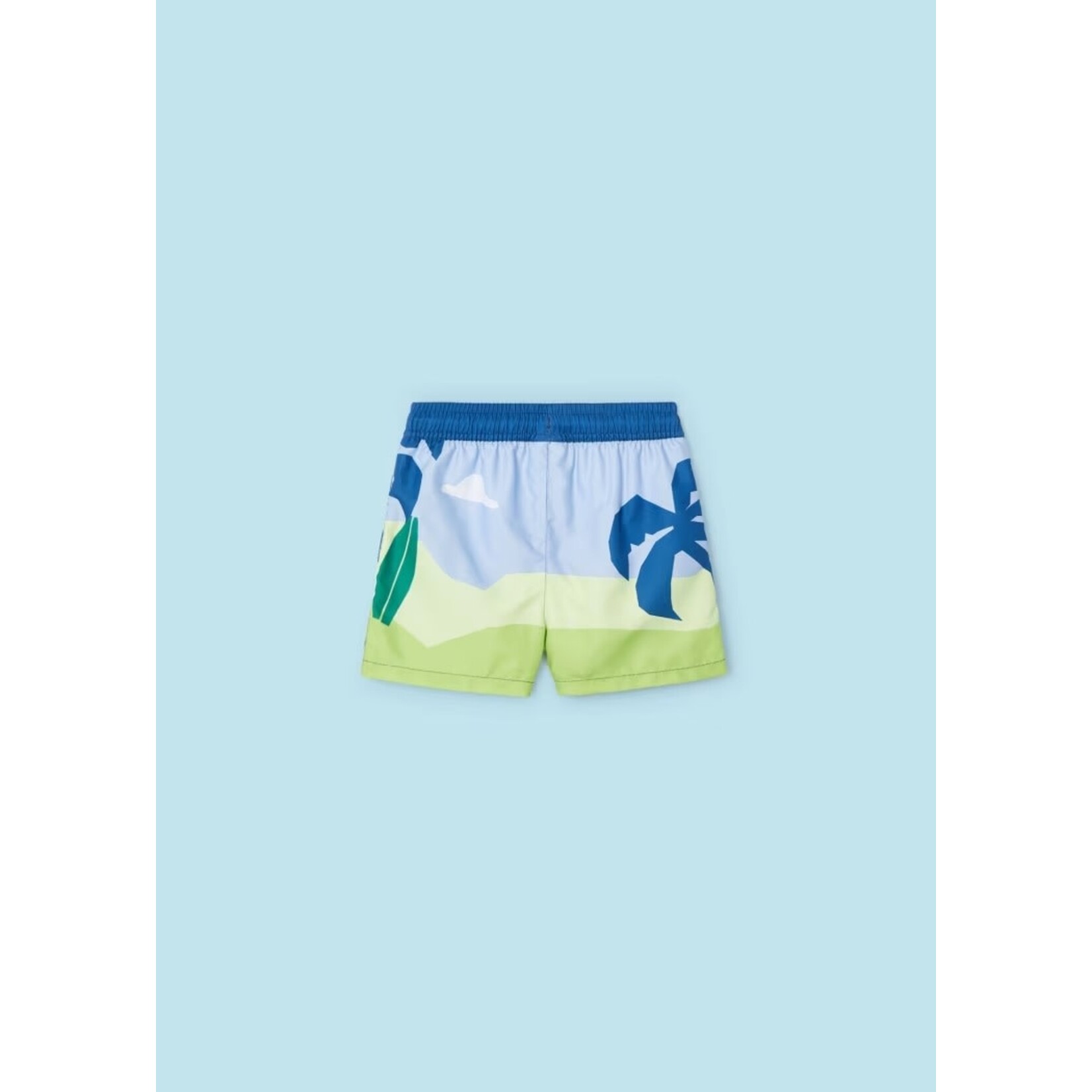 Mayoral MAYORAL - Short maillot avec imprimé de plage et palmier 'Vert'