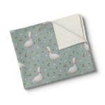 Oops OOPS - Minky Baby Blanket - Island geese