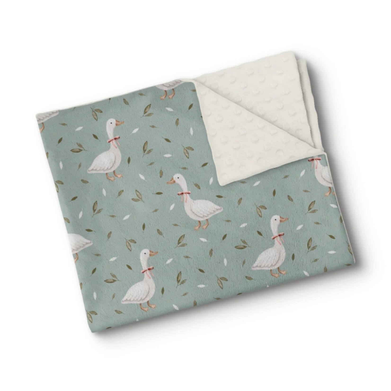 Olé Oops OOPS - Minky Baby Blanket - Island geese