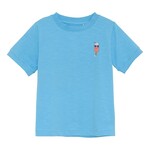 Minymo MINYMO - Light blue t-shirt with popsicle print 'Nothing is impopsicle'