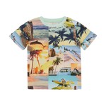 Minymo MINYMO - Shortsleeve t-shirt with allover beach photographs print