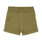 Minymo MINYMO - Khaki Sweat Shorts with Elastic Waist