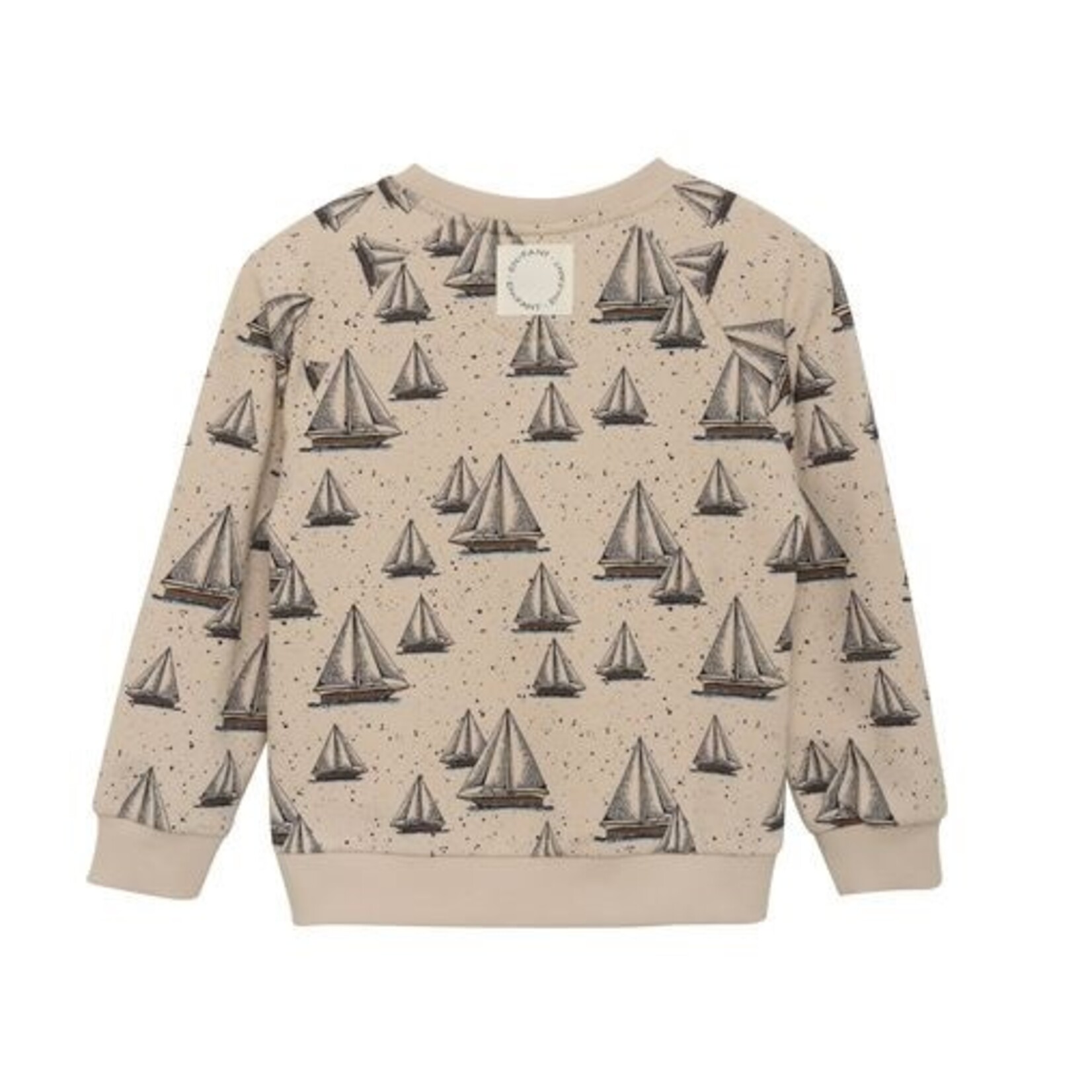 Enfant ENFANT - Light sweatshirt with allover sailing ship print