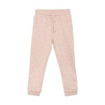 Enfant ENFANT - Pale pink cotton jogging pants with small red and blue polka dots