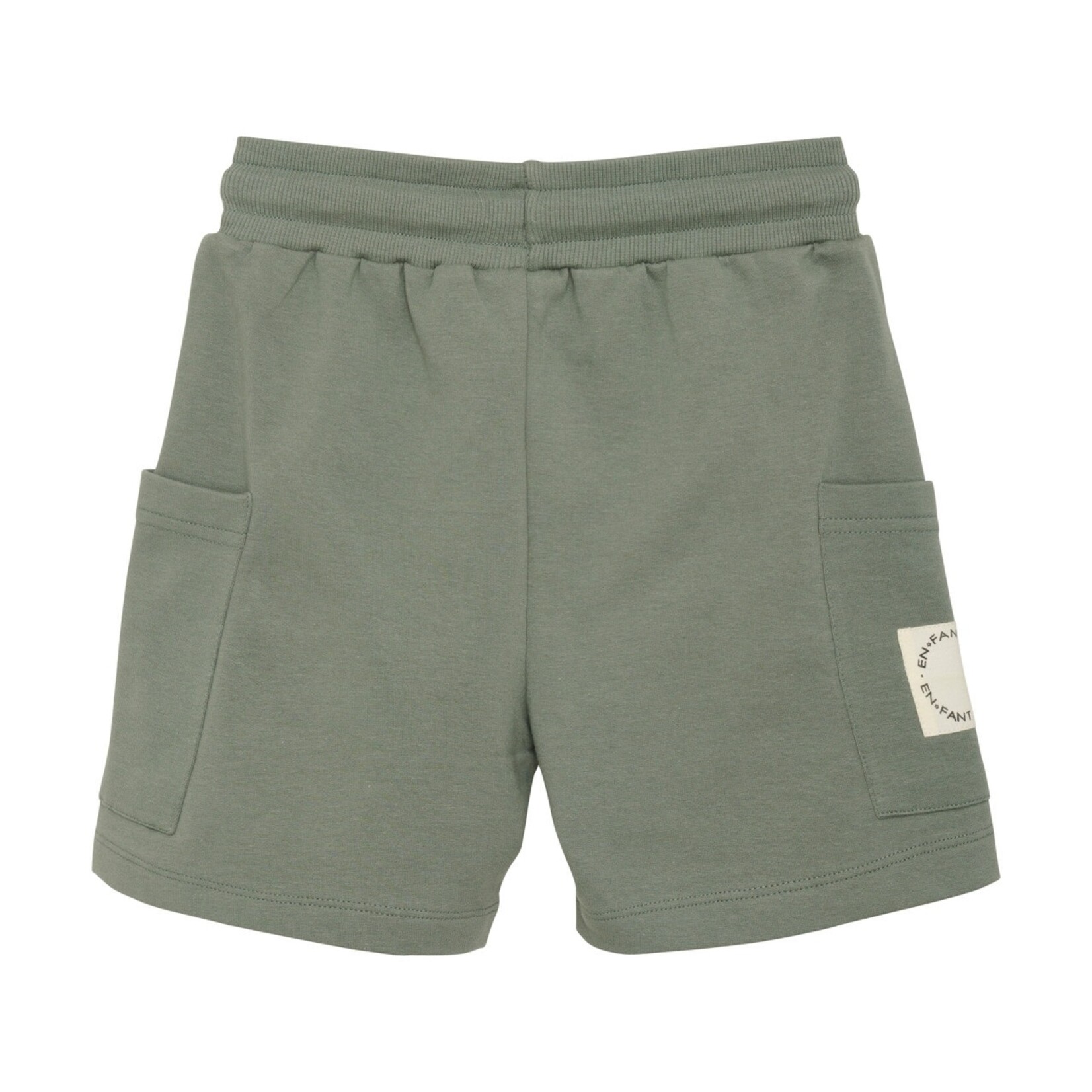 Enfant ENFANT - Short de coton souple avec poches vert-de-gris