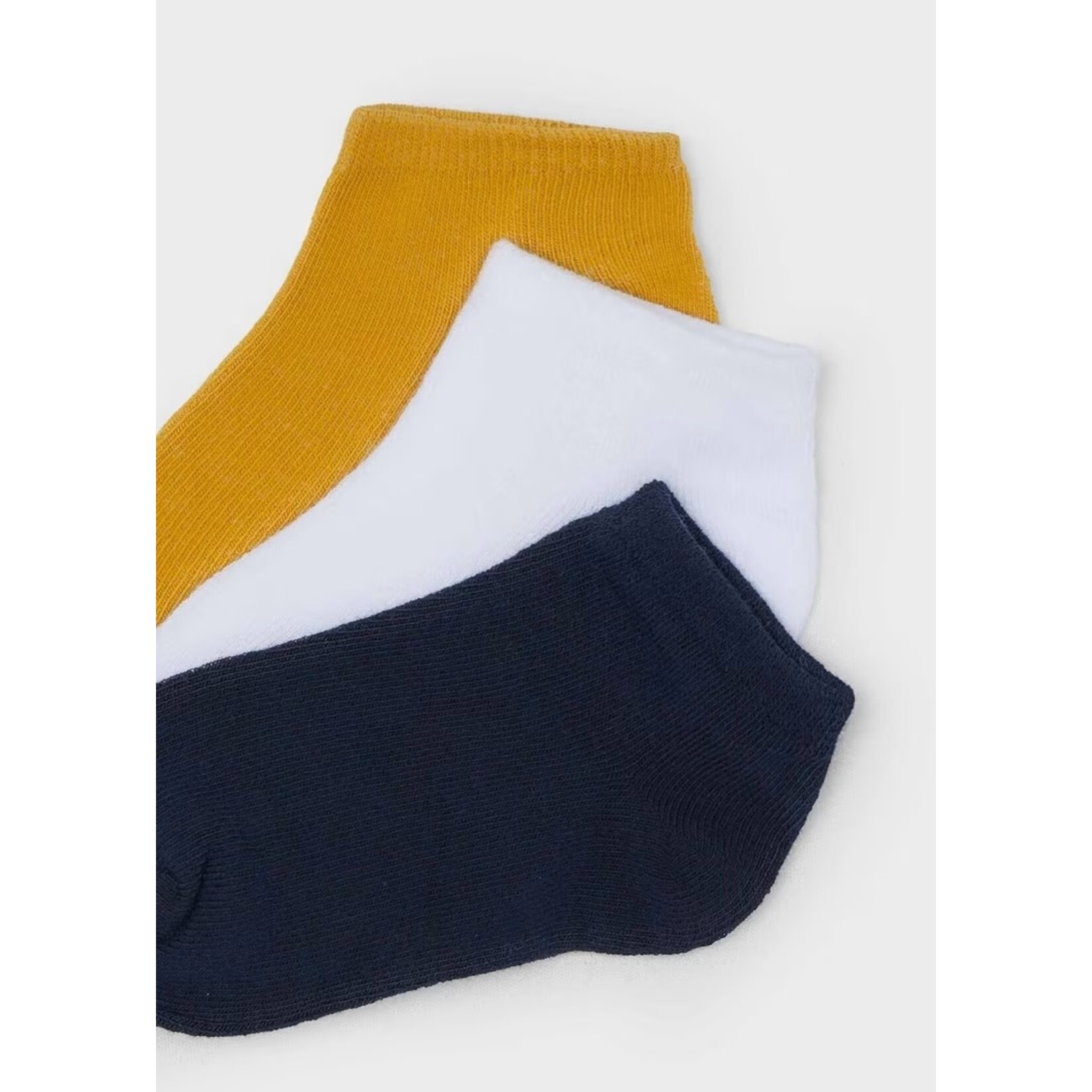 Mayoral MAYORAL - set of 3 pairs of short socks 'Navy, white, mustard yellow'