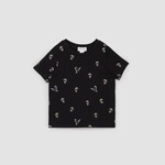 Miles the label MILES THE LABEL - Black short-sleeved t-shirt with toucan print