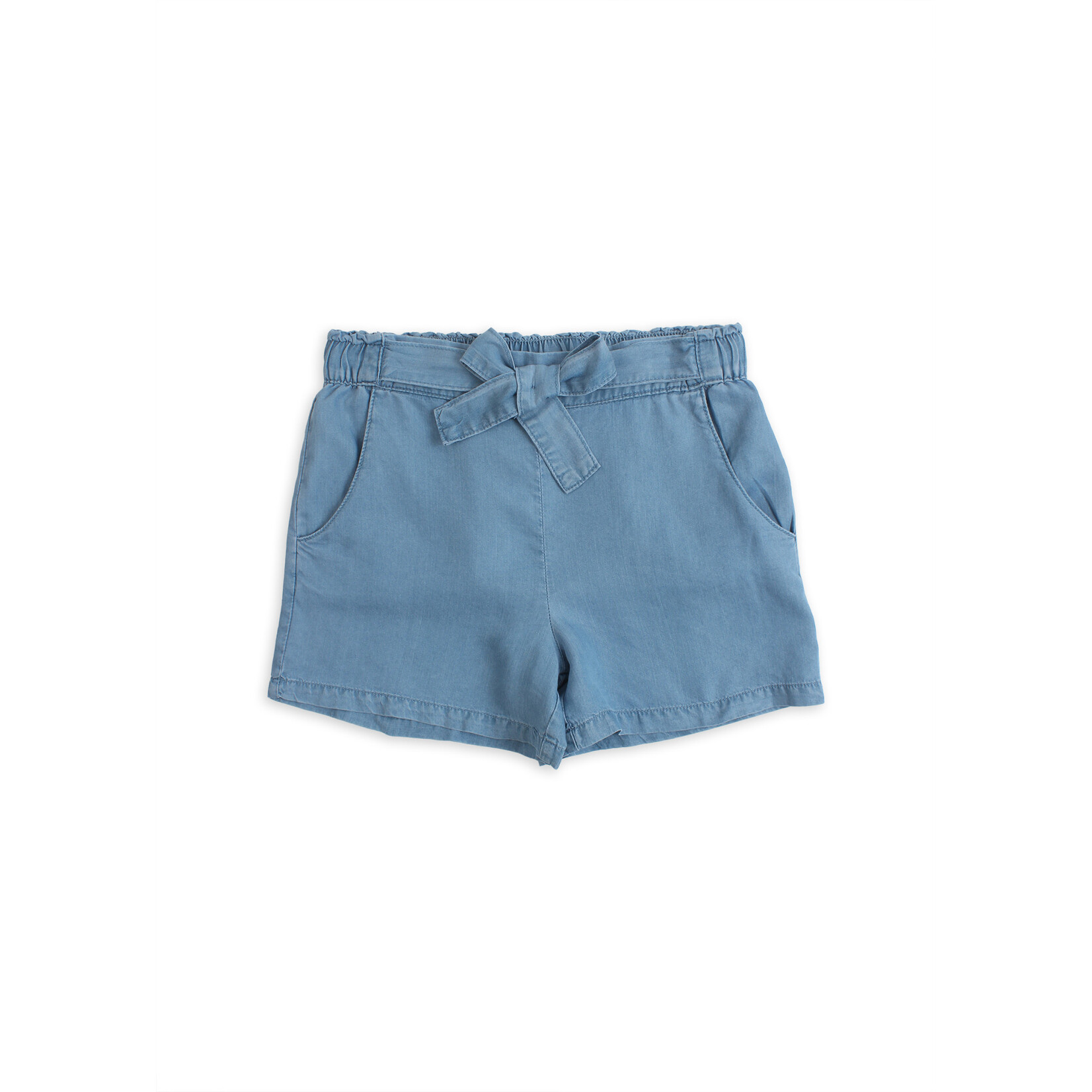 Mandarine & Co. MANDARINE & CO. - Light Chambray Shorts with Bow at the Waist