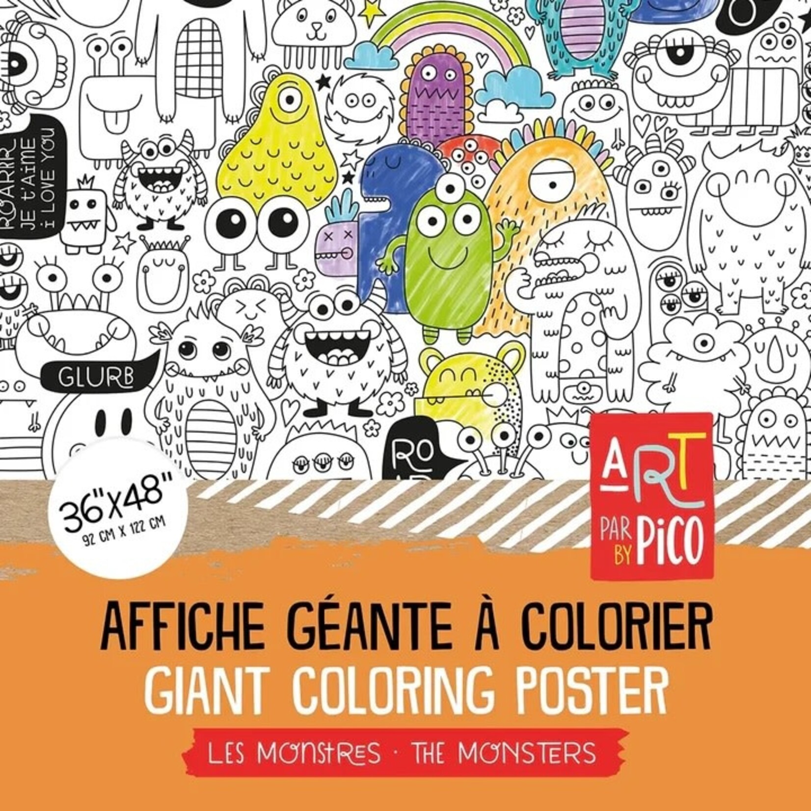Pico PICO - Giant Coloring Poster - The Monsters