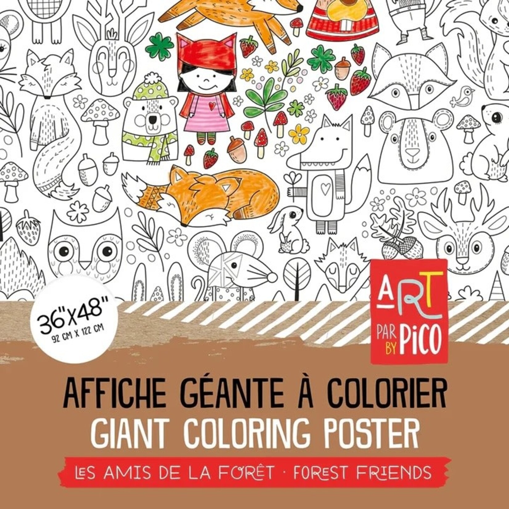 Pico PICO - Giant Coloring Poster - Forest Friends