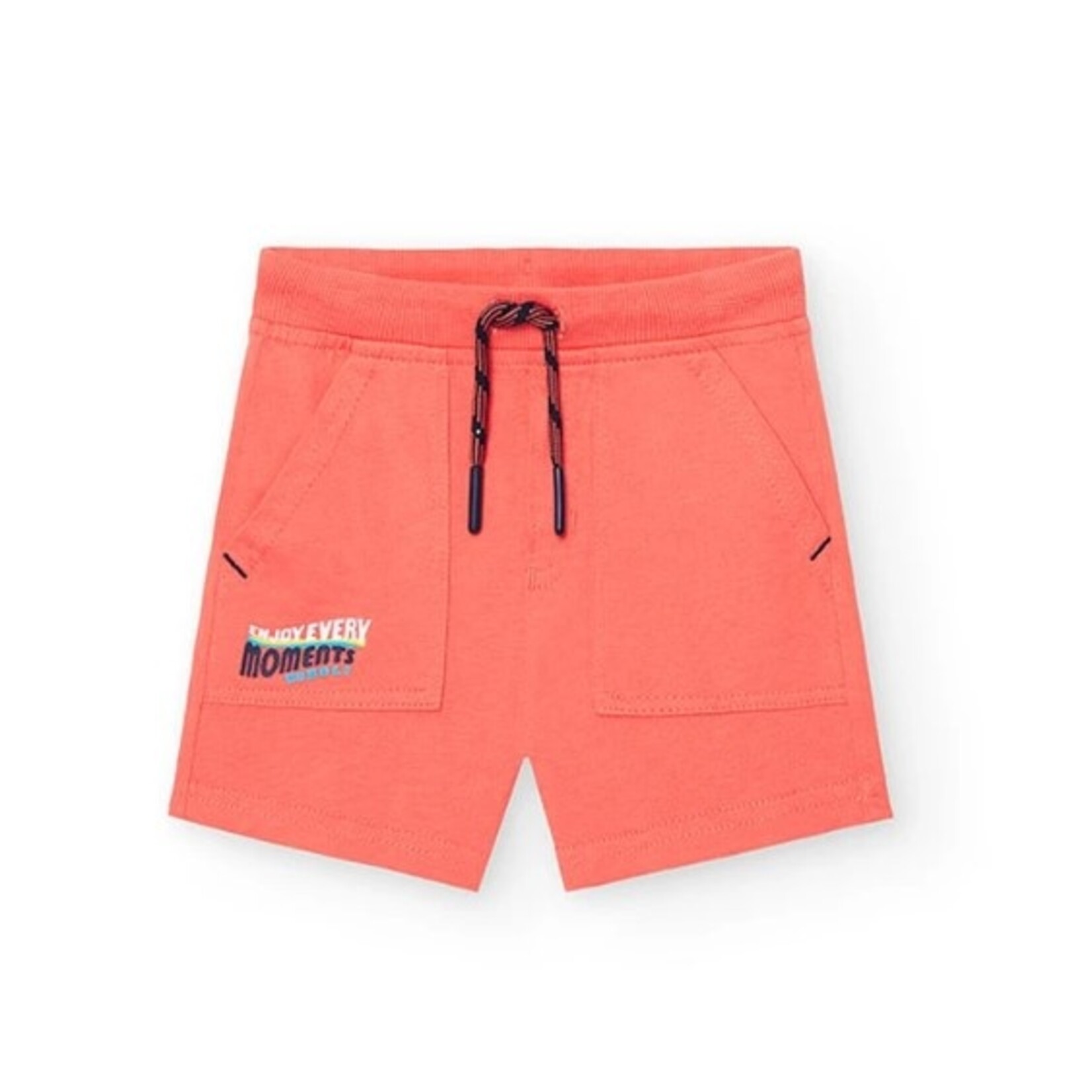 Boboli BOBOLI - Bright orange shorts with functional drawstring