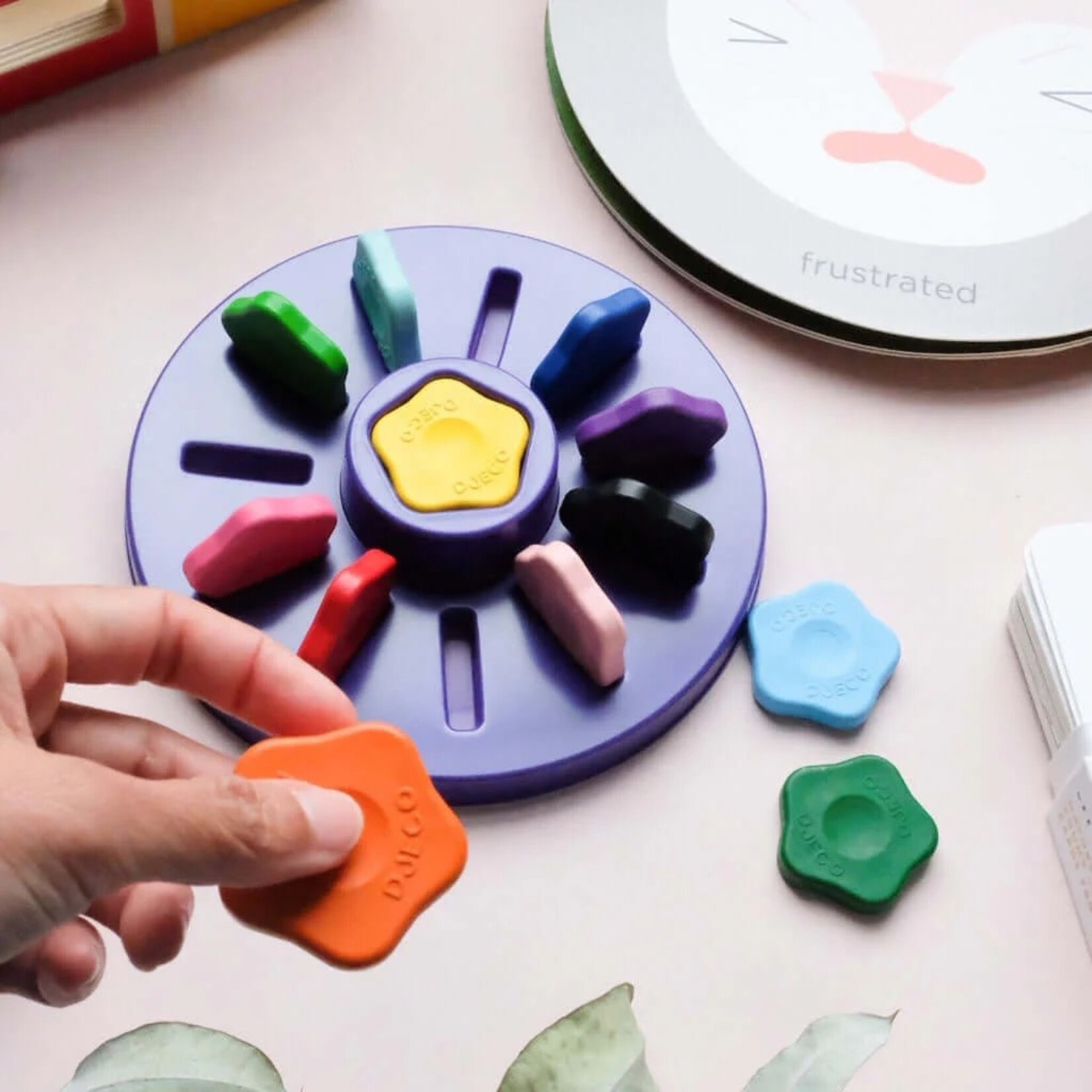 Djeco DJECO - Ensemble de 12 crayons fleurs pour les petits