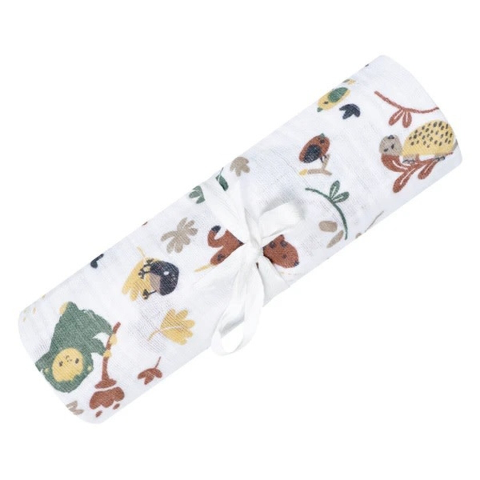 Perlimpinpin PERLIMPINPIN - Couverture mousseline de coton  - Jungle verte