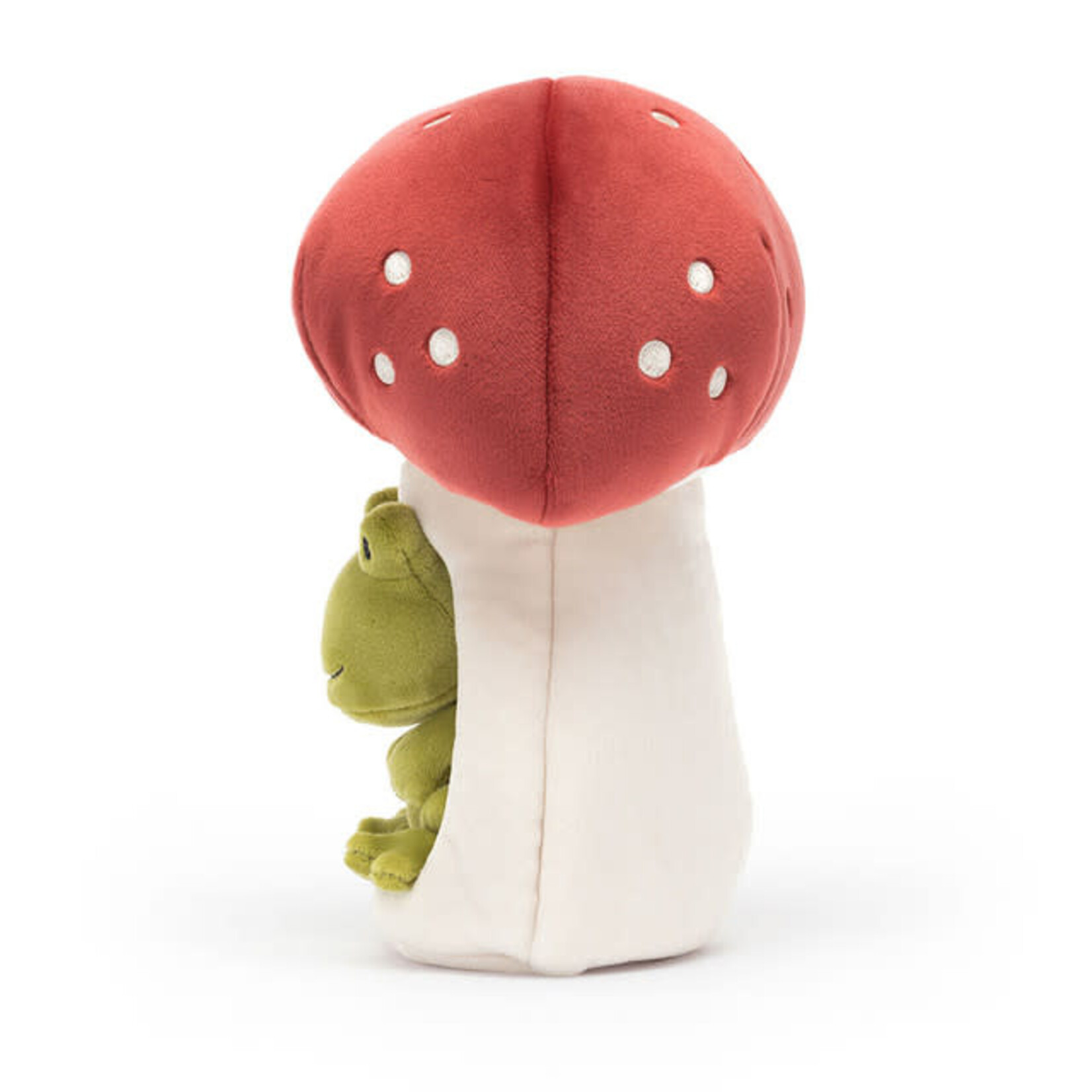 Jellycat JELLYCAT - Grenouille verte en peluche avec son champignon 'Forest Fauna Frog'