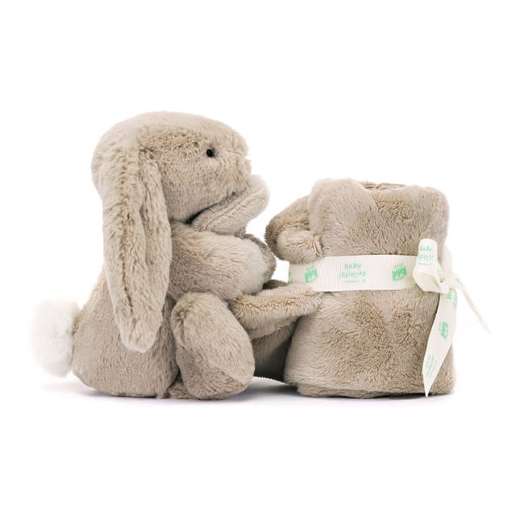 Jellycat JELLYCAT - Lapin beige en peluche avec sa doudou 'Bashful Beige Bunny Soother'