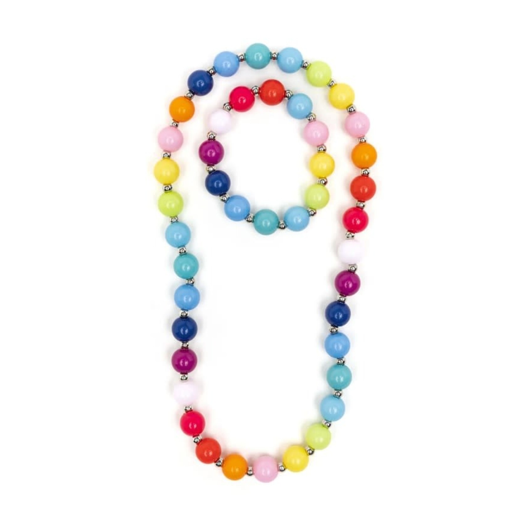 Great Pretenders GREAT PRETENDERS - Ensemble collier et bracelet avec billes colorés 'Beaded Bubblegum'