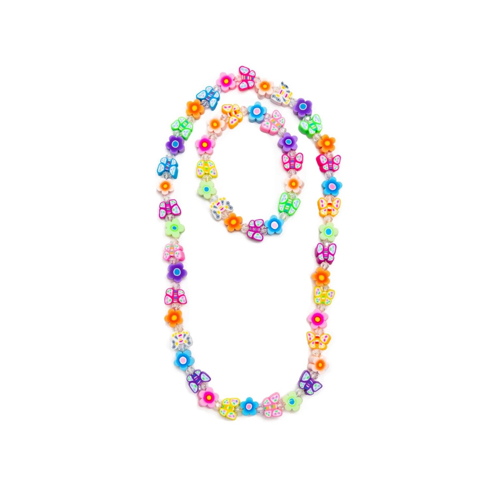 Great Pretenders GREAT PRETENDERS - Flutter Flowers Necklace & Bracelet Set