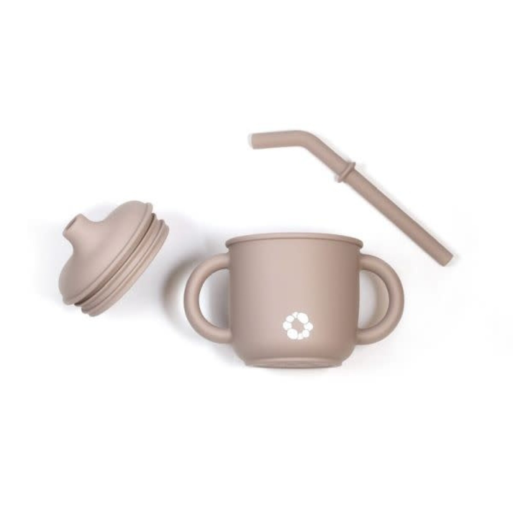 Bulle BULLE - Scalable silicone cup with straw - Taupe