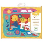 Djeco DJECO - Magic colouring 'Hidden on the road'