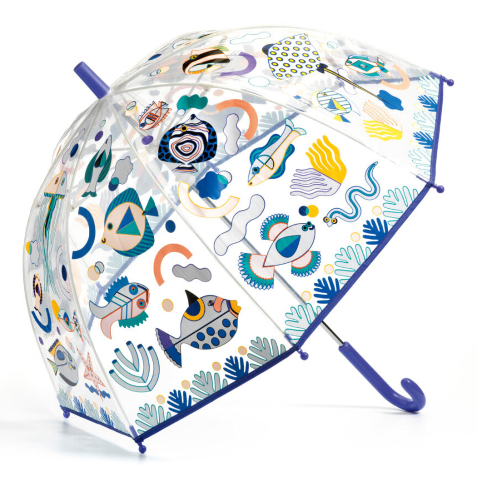 Djeco DJECO - Transparent color changing children's umbrella 'Fish'