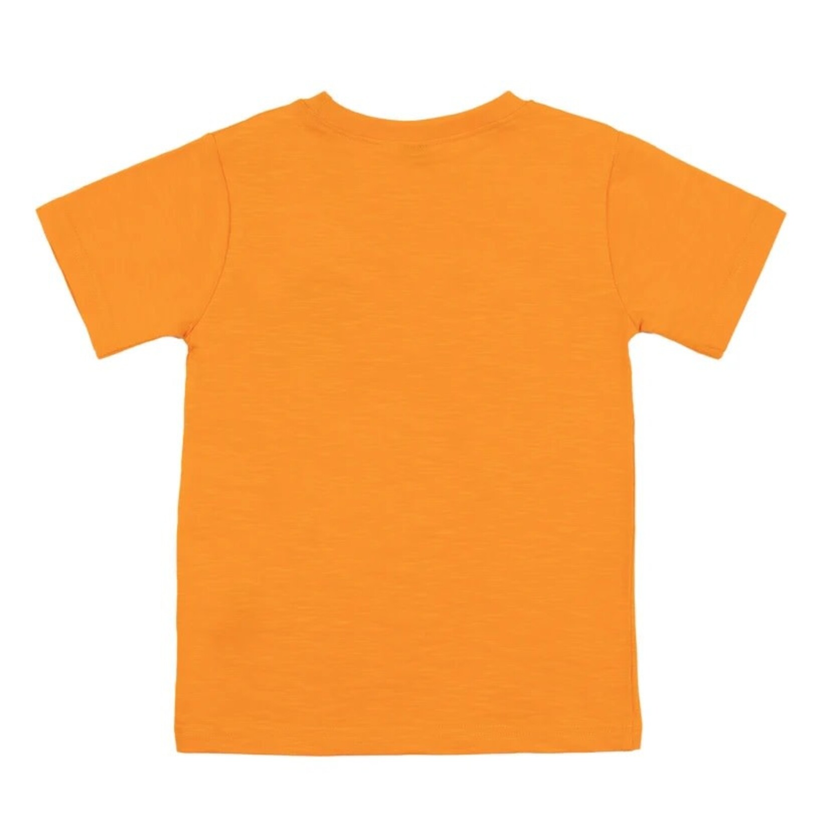 Nanö NANÖ - T-shirt orange fluo avec poche à imprimé de l'espace 'Vitesse de la lumière'