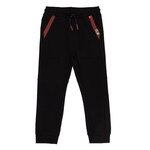 Nanö NANÖ - Pantalon de jogging noir avec bandes marron 'Nature sauvage'
