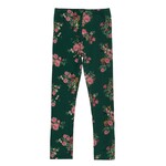 Nanö NANÖ - Legging vert forêt à imprimé de fleurs roses 'Les jardins de Monet'