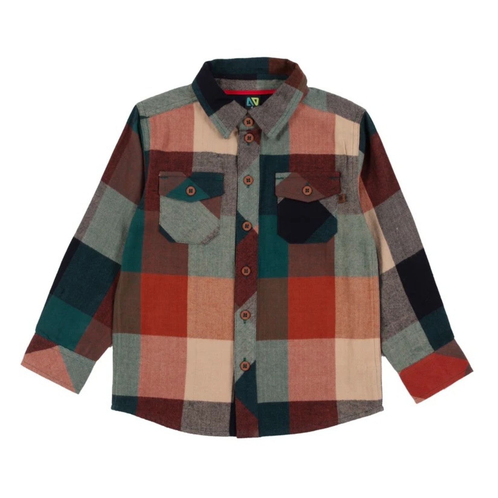 Nanö NANÖ - Long-sleeved Checked Flannel Shirt 'Club école'